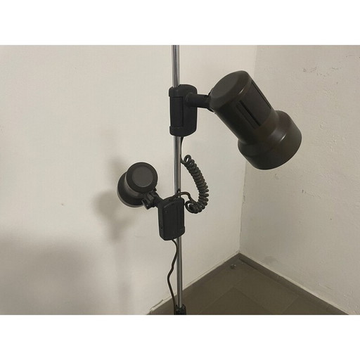 Vintage Stehlampe aus Kunststoff und Metall mit 2 verstellbaren Spots, Deutschland 1980