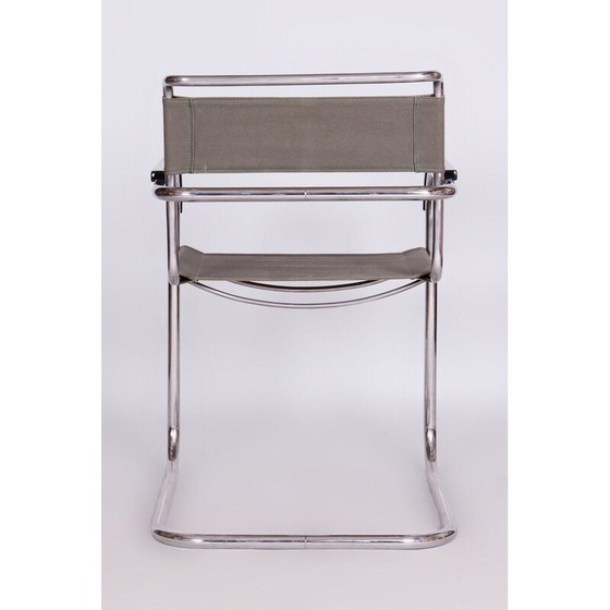 Image 1 of Alter Bauhaus-Sessel aus Chromstahl und Eisengewebe von Marcel Breuer für Thonet, Tschechoslowakei 1930