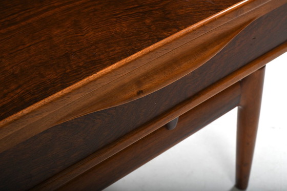 Image 1 of Kurt Østervig Niedriges Nussbaum Sideboard mit Bücherregal oben 1950S