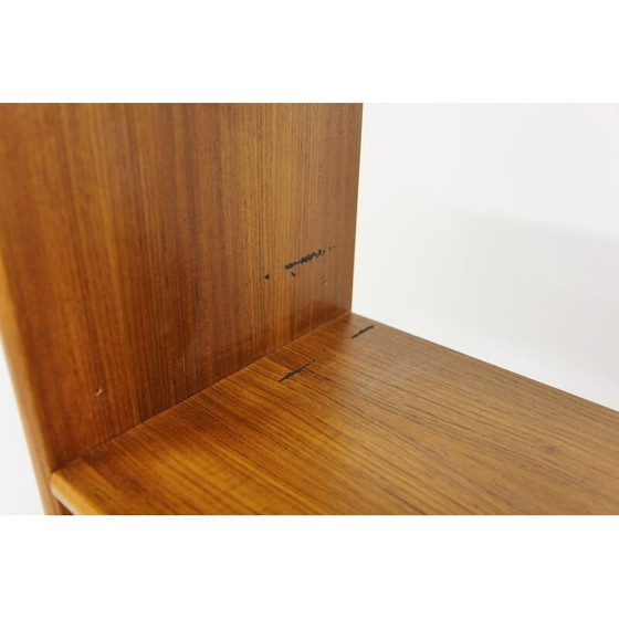 Image 1 of Skandinavisches Vintage-Bücherregal aus Teakholz von Tibro, Schweden 1960