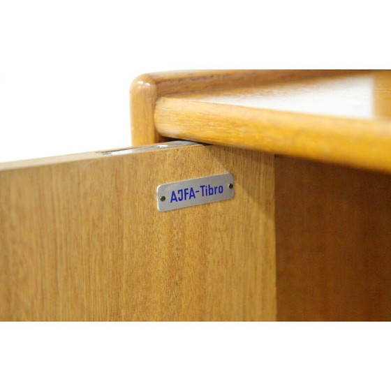 Image 1 of Skandinavisches Vintage-Bücherregal aus Teakholz von Tibro, Schweden 1960