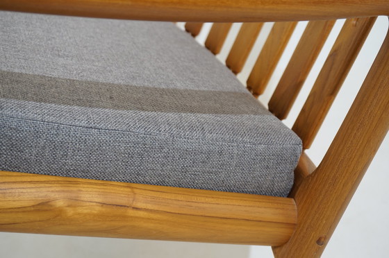 Image 1 of Hans Olsen Schaukelstuhl aus Teakholz für Juul Kristensen