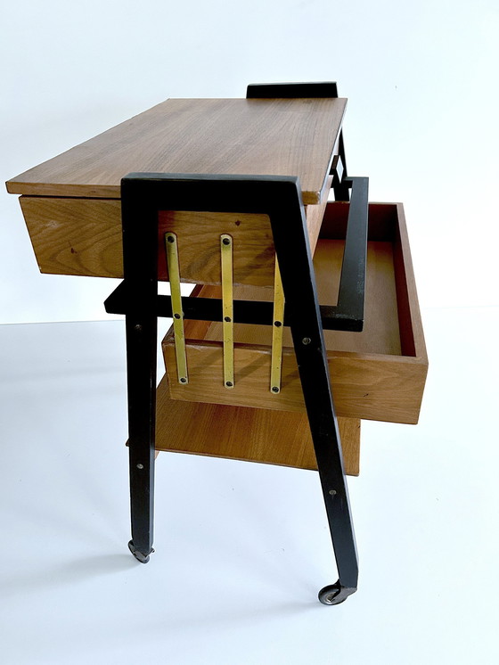 Image 1 of Mid Century Aufbewahrungsbox auf Rädern