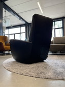 Label Vandenberg Longa Sessel Schwarzes Leder