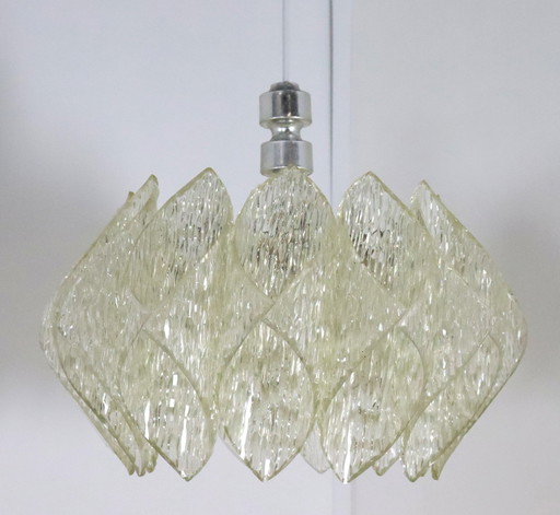 Frosted Ice kokerlamp - jaren 60 design "Friesoyte"