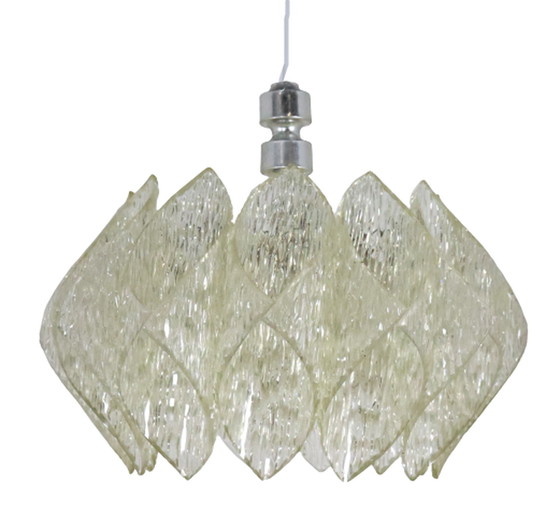 Image 1 of Frosted Ice kokerlamp - jaren 60 design "Friesoyte"