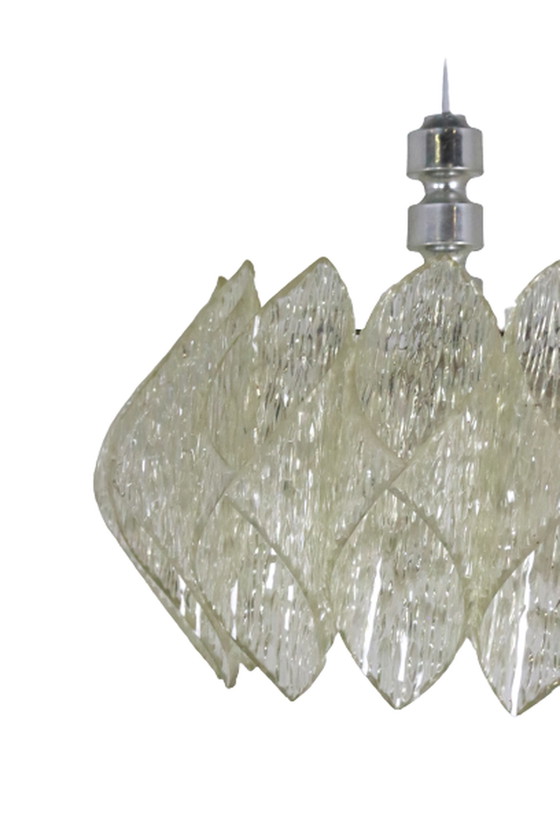 Image 1 of Frosted Ice kokerlamp - jaren 60 design "Friesoyte"