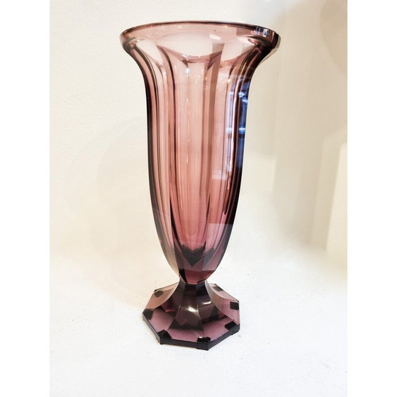 Image 1 of Mid Century Vase von Moser, Tschechisch