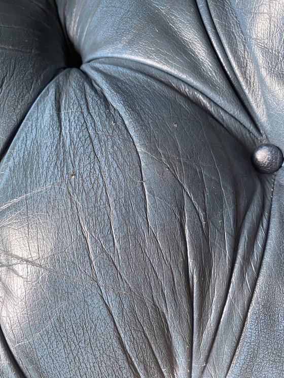 Image 1 of Chesterfield Sessel blau