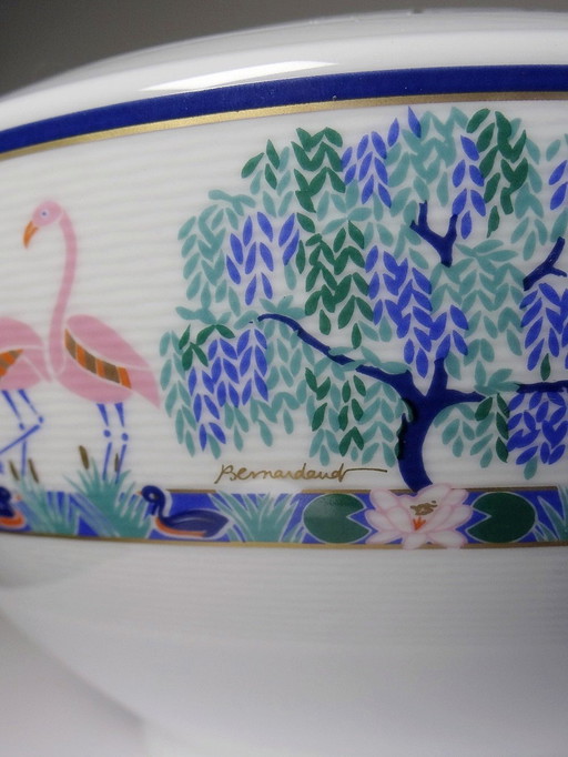 Suppenschüssel aus Limoges-Feinporzellan Bernardaud Borel 1986 Limitiert