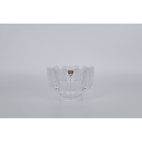 Image 1 of Corona-Schale aus Kristall von Lars Hellsten für Orrefors, skandinavisch 1970er Jahre