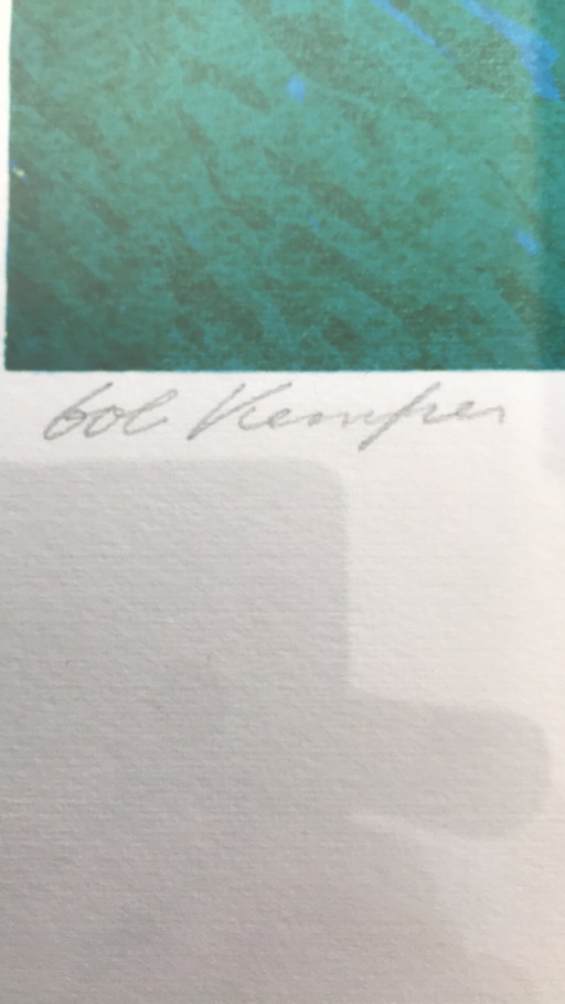 Bob Kemper Siebdruck – lithos zeefdrukken, Paper, Plastic, Abstract (photo 2 of 5)