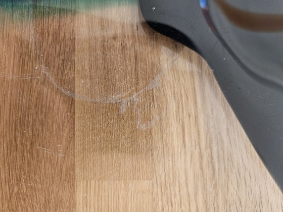 Image 1 of Livio Seguso, schwere Muranoglasschale, Rainbow Design, 1993