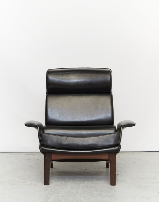 Image 1 of Ib Kofod Larsen Lounge Chair & Ottomane "Adam" for Mogens Kold
