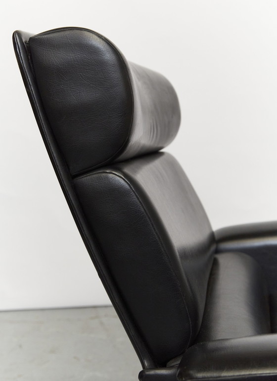Image 1 of Ib Kofod Larsen Lounge Chair & Ottomane "Adam" for Mogens Kold