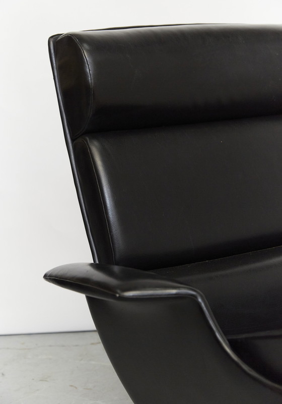 Image 1 of Ib Kofod Larsen Lounge Chair & Ottomane "Adam" for Mogens Kold