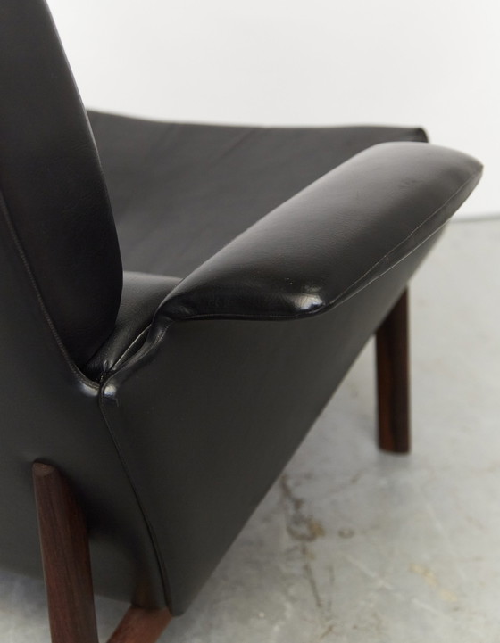 Image 1 of Ib Kofod Larsen Lounge Chair & Ottomane "Adam" for Mogens Kold