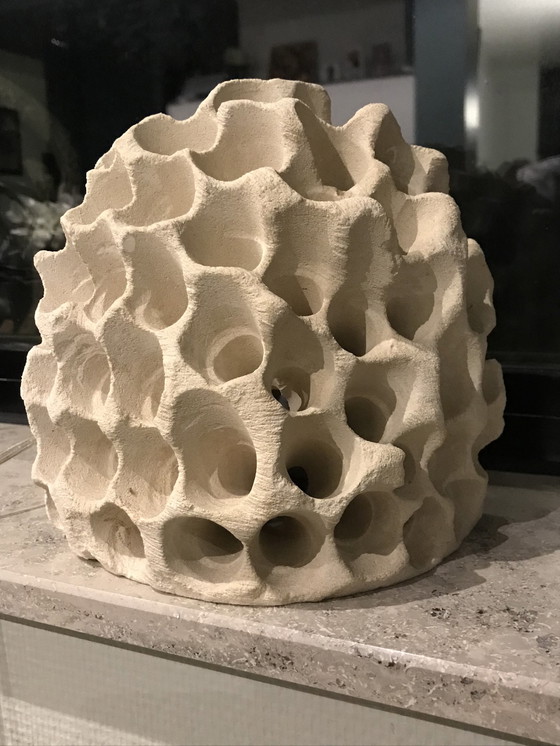 Image 1 of Tischlampe aus Kalkstein