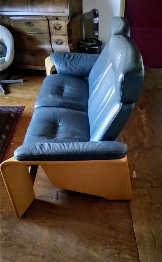 Image 1 of Stressless Verstellbares Zweisitzer-Sofa aus Ekorness-Leder