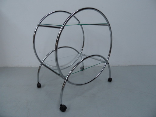 Vintage Wagen aus Chrom