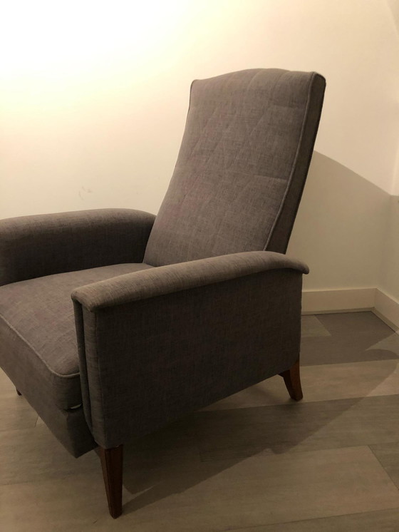 Image 1 of Stuhl im 'faulen' Design der 1950er Jahre