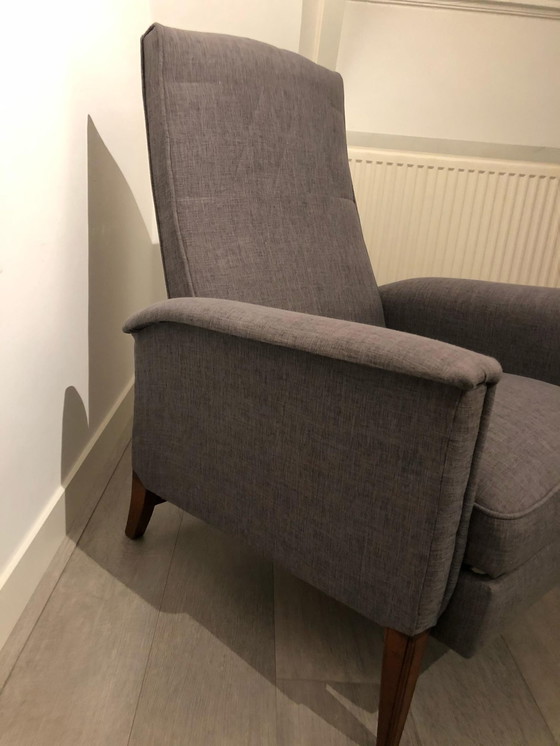 Image 1 of Stuhl im 'faulen' Design der 1950er Jahre