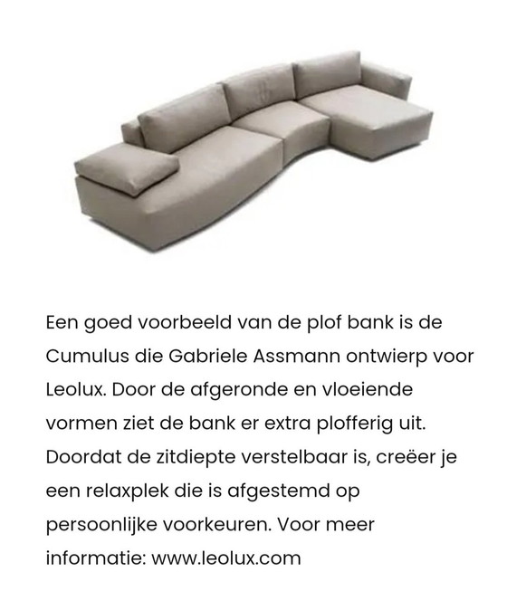 Image 1 of Leolux Cumulus Leder Design Sofa Elektrisch