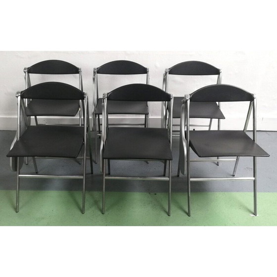 Image 1 of Donald vintage klappstuhl mit regal von Poltrona Frau