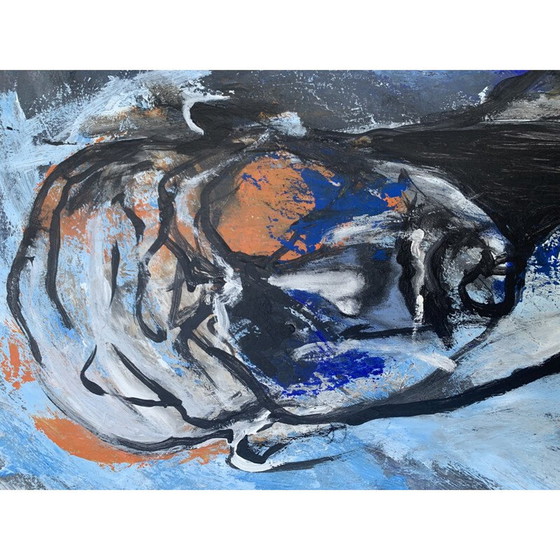 Image 1 of Vintage-Acryl-Gesichtsbemalung von Lemmy Gonthier, 2014