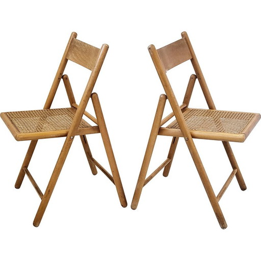 Paar alte Klappstühle, 1960