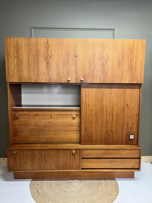 Highboard Großer Vintage-Wandschrank Getränkeschrank