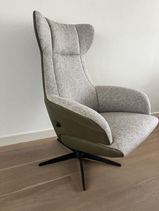 2x Goossens Sessel + Fußhocker