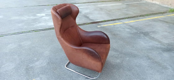 Image 1 of Wittmann 'Joly' leren fauteuil, Cognac