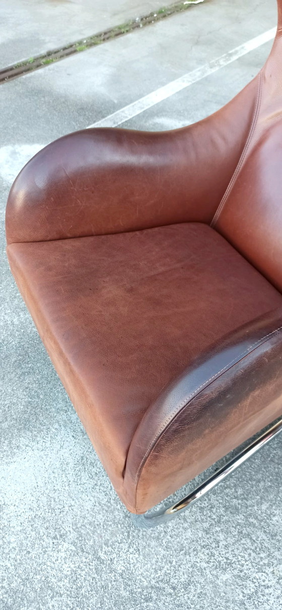 Image 1 of Wittmann 'Joly' leren fauteuil, Cognac