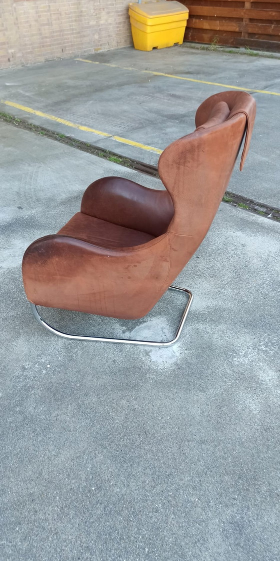 Image 1 of Wittmann 'Joly' leren fauteuil, Cognac