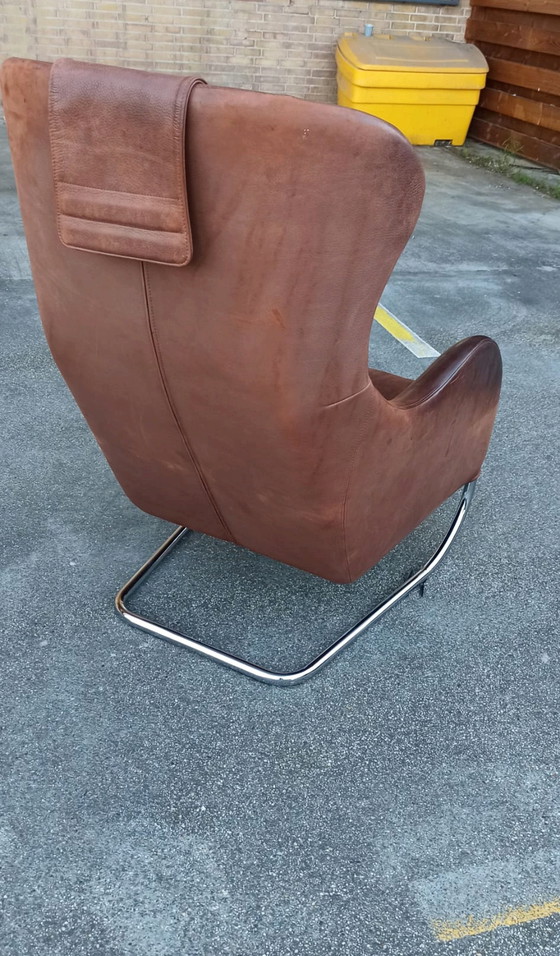 Image 1 of Wittmann 'Joly' leren fauteuil, Cognac