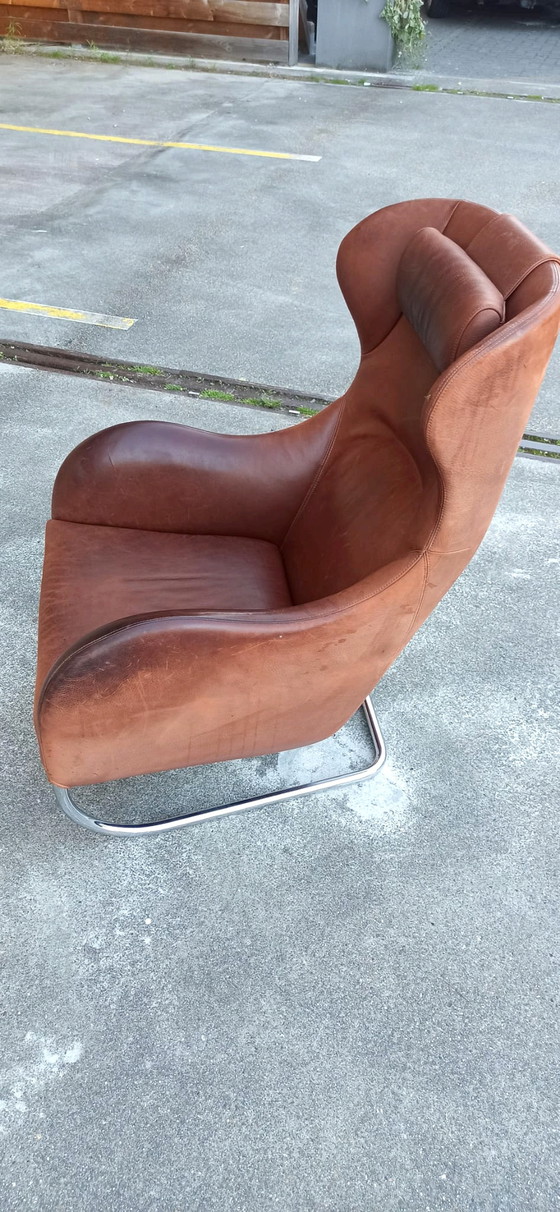 Image 1 of Wittmann 'Joly' leren fauteuil, Cognac