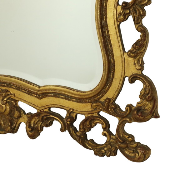 Image 1 of Französischer Gold-Barock-Spiegel im Rokoko-Stil