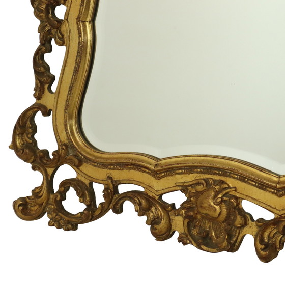 Image 1 of Französischer Gold-Barock-Spiegel im Rokoko-Stil