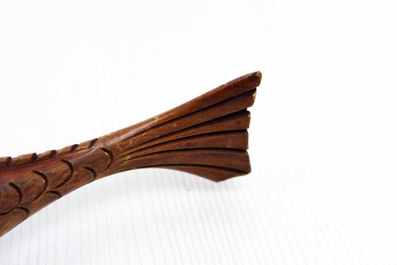 Image 1 of Flaschenöffner "Poisson" Vintage Aus Holz, Frankreich 1960