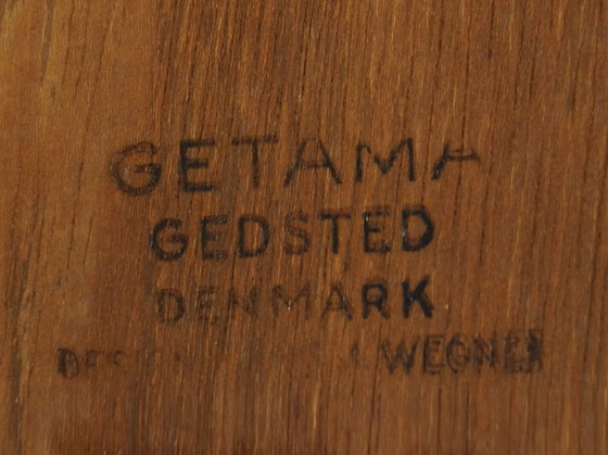 Image 1 of Eichenholzbank, Dänisches Design, 1960er Jahre, Designer: Hans J. Wegner, Hersteller: Getama