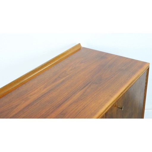 Mid Century Anrichte mit Front aus gemasertem indischem Lorbeer von Robert Heritage