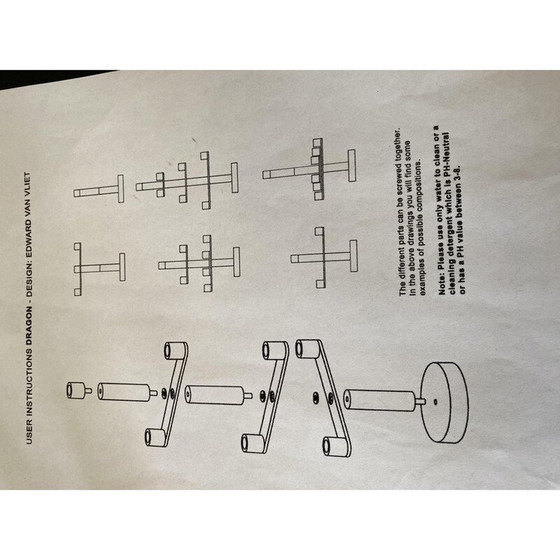 Image 1 of Vintage-Kandelaber "Dragon" von Edward Van Vliet für Ligne Roset, Frankreich