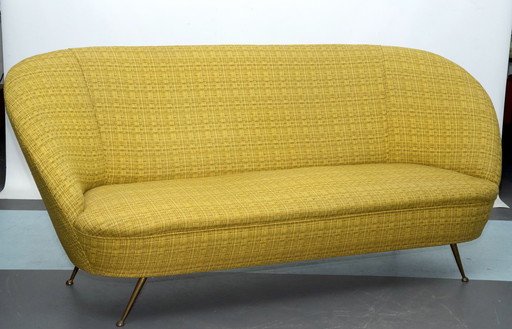 Zweisitziges Sofa im Stil von Ico Parisi, Italien, 1950er Jahre