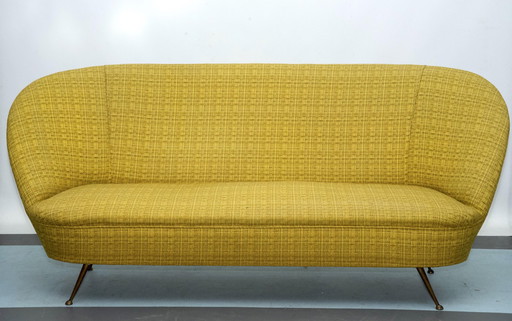 Zweisitziges Sofa im Stil von Ico Parisi, Italien, 1950er Jahre