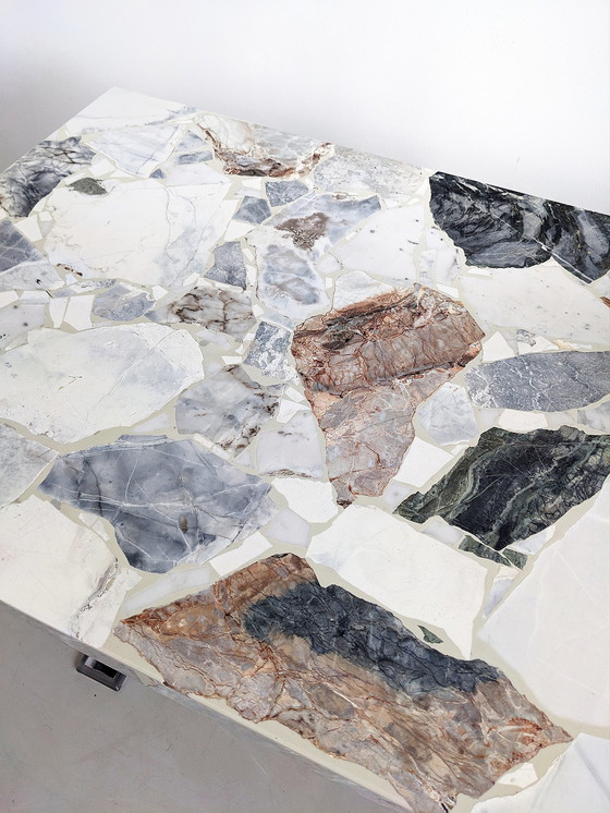 Image 1 of Marmor & Chrom Couchtisch