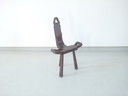 Brutalist dekorativer spanischer Hocker