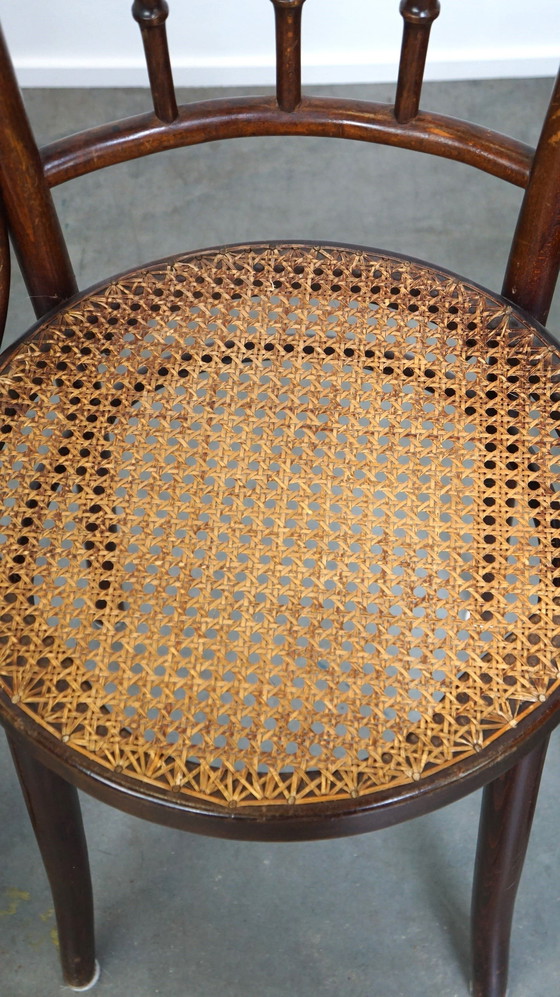 Image 1 of 4 X Thonet Bistrostuhl mit mattiertem Sitz