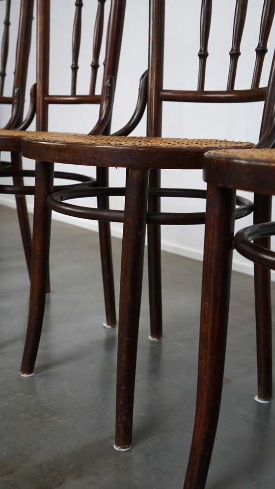 Image 1 of 4 X Thonet Bistrostuhl mit mattiertem Sitz