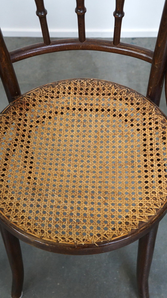 Image 1 of 4 X Thonet Bistrostuhl mit mattiertem Sitz